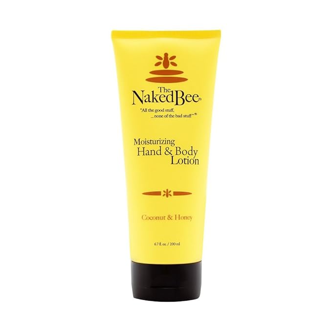 The Naked Bee Nourishing Body Lotion for All Skin Types (6.7 oz) Moisture Replenishing Lotion for Dry Skin with Cococnut & Honey