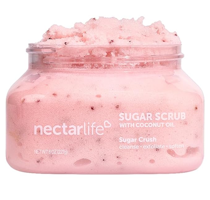 Sugar Body Scrub 8 oz, Moisturizing and Exfoliating Scrub for Nourishing Essential Body Care, Gift For Her (Sugar Crush)