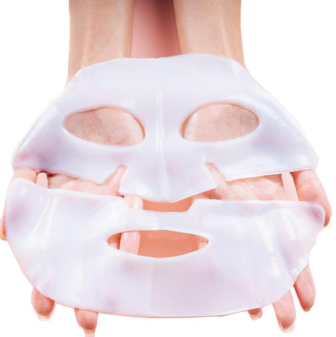 Deep Collagen Face Mask Overnight, Bio- Collagen Mask Real Deep Mask, Hydrating Hydrogel Masks with Low Molecular Collagen for Firming, Elasticity, Pore Minimizing 40g x 5ea Mothers Day Gifts