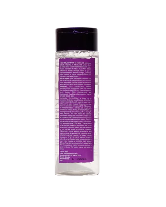 Micellar Water – 3-in-1 Facial Cleansing Water for Makeup Removal, Gentle Cleansing & Hydration – With Aloe Vera & Cucumber – No Rinse Needed
