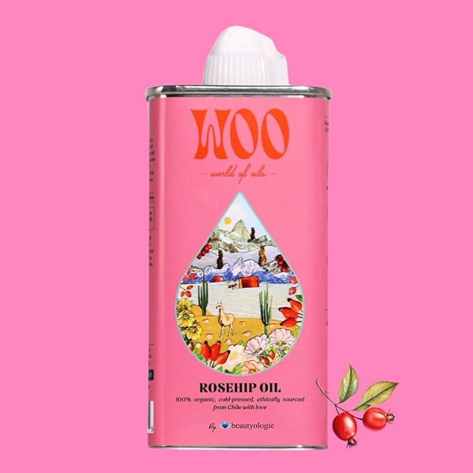 Certified Organic Rosehip Oil – 100% Pure, Cold-Pressed & Fair Trade | Face & Body Oil | Vitamin A, C & E Rich | Boosts Collagen, Fades Scars & Dark Spots, Soothes Acne | 3.4 oz