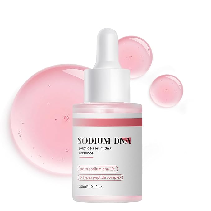 Sodium DNA Peptide Serum, Pink glow serum, Peptide, Niacinamide, Hydrating & Moisturizing & Firming, Uneven Skin Tone