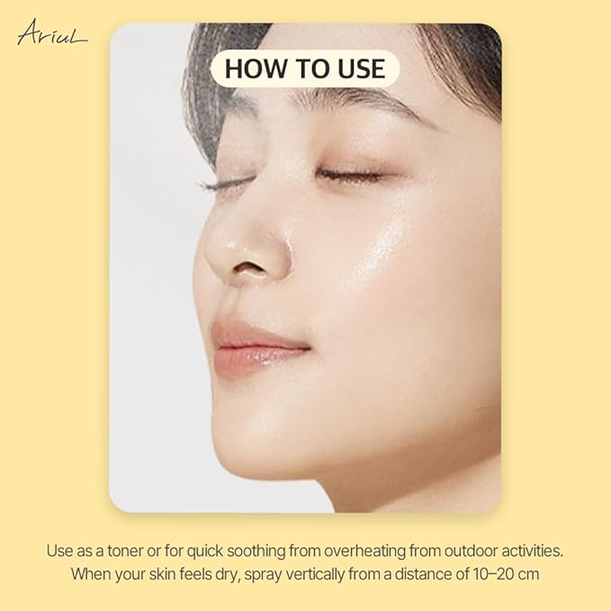 Ariul 7 Days Vitamin Mist 5.07 fl. oz. All Natural Green Graded Nutrients Facial Toner Moisturizing Spray - Biotin, Niacinamide, Riboflavin, Ascorbic Acid, Butylene Glycol, Cyanocobalamin