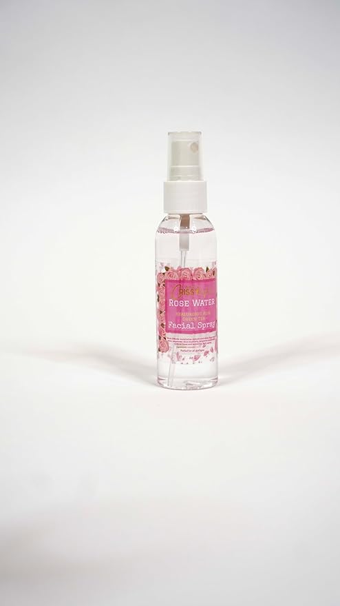 WatchCrissyWork Rose Water Facial Spray Natural & Unscented - Provides Maximum Skin Hydration, Vegan & Cruelty Free, Reduce Wrinkles & Tightens Pores, for All Skin Types (2oz)