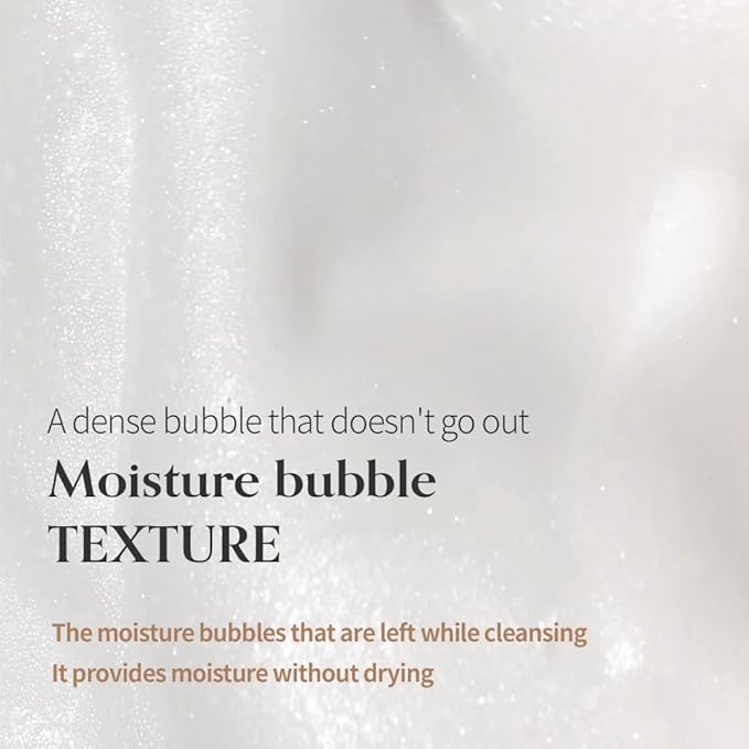 Amill Super Grain Bubble Foam (200ml/6.76fl.oz) - Curelty Free, Gentle Micro‑bubble Facial Cleanser with Multi‑Grain Extracts for Hydrated, Soft Skin