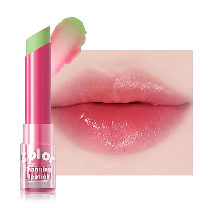 BINGBRUSH Color Changing Lipstick Set, PH Lip Balm Mood Lipstick, Natural Color-Changing Tint with Deep Moisture, Long Lasting Personalized Lip Gloss for Daily Wear or Gifts (04# Mint Crush)