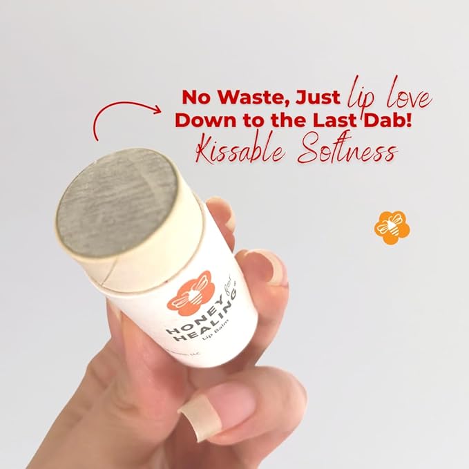Manuka Honey Lip Balm 15+ UMF – Ultra-Hydrating Formula with Beeswax, Castor Oil & Organic Coconut Oil | 12+ Hour Moisture | Eco-Friendly Recyclable Tube | 0.25 oz / 7 g (Swifty Red)