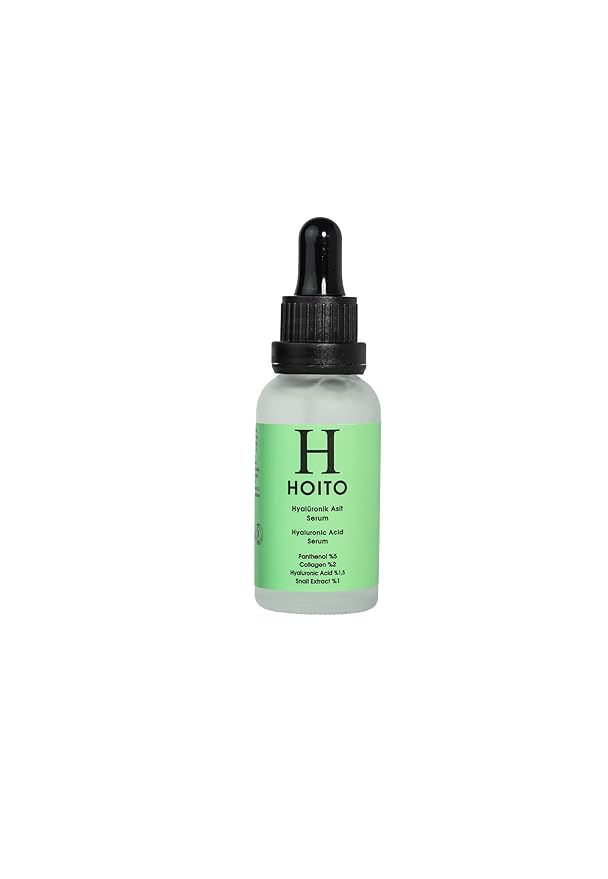 Hoito Hyaluronic Acid Serum 30ml, Snail Secretion, Collagen & 5% Panthenol, Deep Hydration & Plumping Facial Serum for Smooth, Radiant-Looking Skin