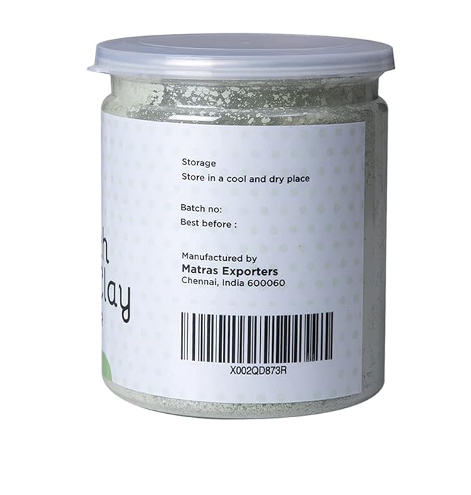 French Green Clay Powder 8 oz | Deep Facial Cleanser | For Skin Softening and Face Care | Natural Detoxifies Body | Argile Verte | Montmorillonite Clay | Illite Green Clay