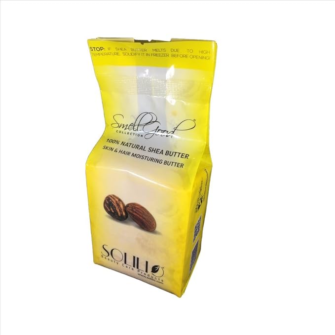Raw Shea Butter in Sealed Pouch Fresh 1lb (yellow)