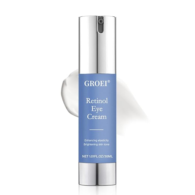 Retinol Eye Cream for Dark Circles & Wrinkles -Night Care Eye Cream with Collagen Hyaluronic Acid Effective in 3-4 Weeks to Fight Against Aging, Reduce Puffiness and Bags, All Skin Types