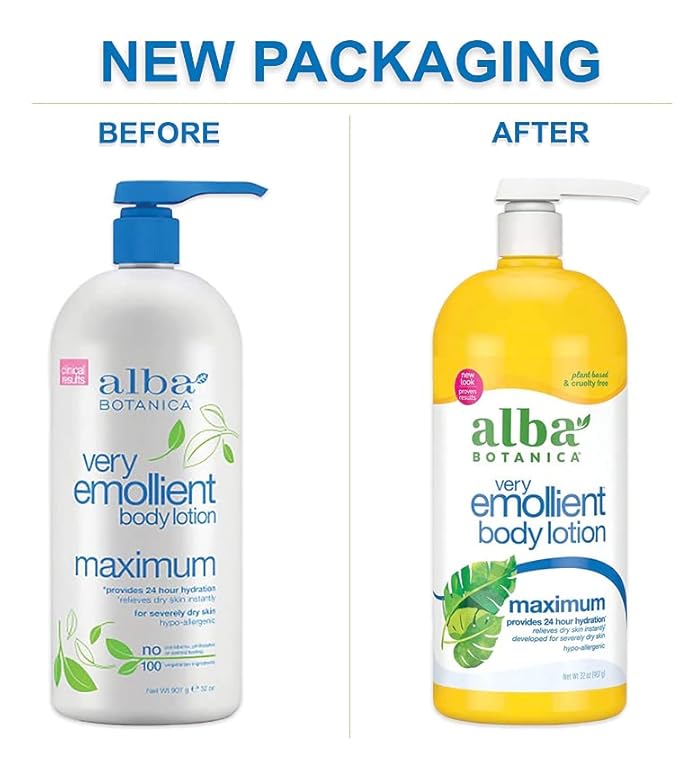 Very Emollient Body Lotion, Maximum Dry Skin Formula, 32 oz, 2 pk