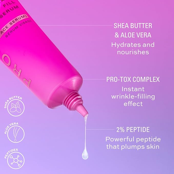 Revolution, Pro Miracle Pro-Tox Serum, Fine Line Smoothing Face Serum, Helps Fine Lines & Wrinkles with Peptides, Vegan & Cruelty-Free, 1.05 oz