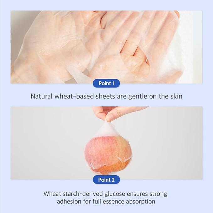 Papa Recipe Bombee Pepta Honey Sheet Mask 10 Sheets – Sensitive Skin Friendly, Deep Hydration & Moisture Lock with 6 Hyaluronic Acids, Korean Skincare Face Mask for Dry & Dull Skin