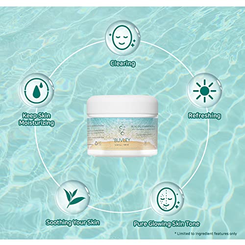 Pure Oil Cleansing Balm I Low pH, Vegan, Cruelty Free | Daily Makeup Remover Calming and Hydrating Facial Cleanser