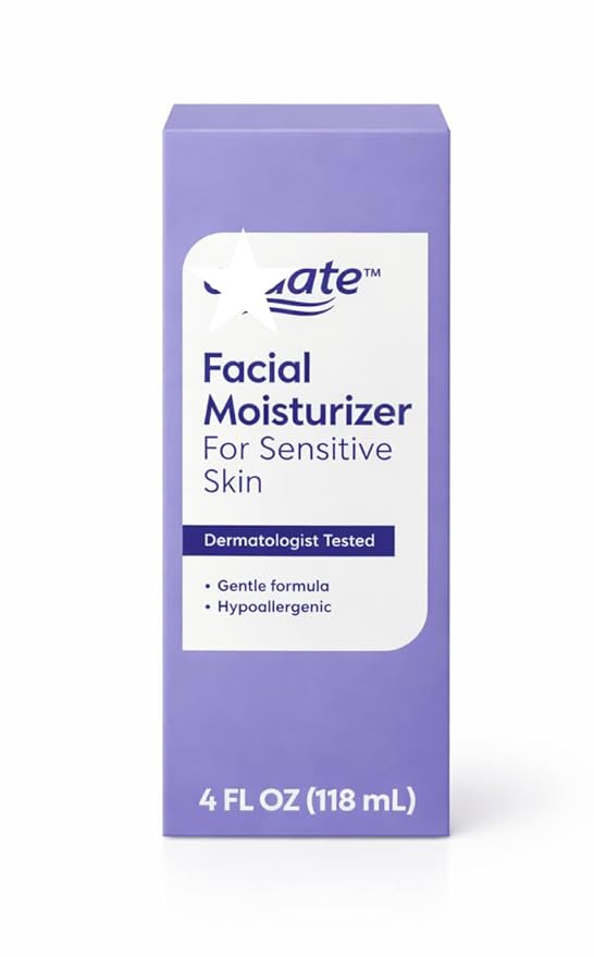 Moisture Daily Hydrating Facial Moisturizer & Neck Cream with Glycerin • Ultra Gentle • Lightweight Face Lotion • 4 fl oz PACK-1
