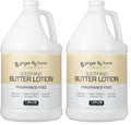 Ginger Lily Farms Club & Fitness Soothing Butter Lotion for Dry Skin, 100% Vegan & Cruelty-Free, Fragrance Free, 1 Gallon (128 fl oz) Refill (Pack of 2)