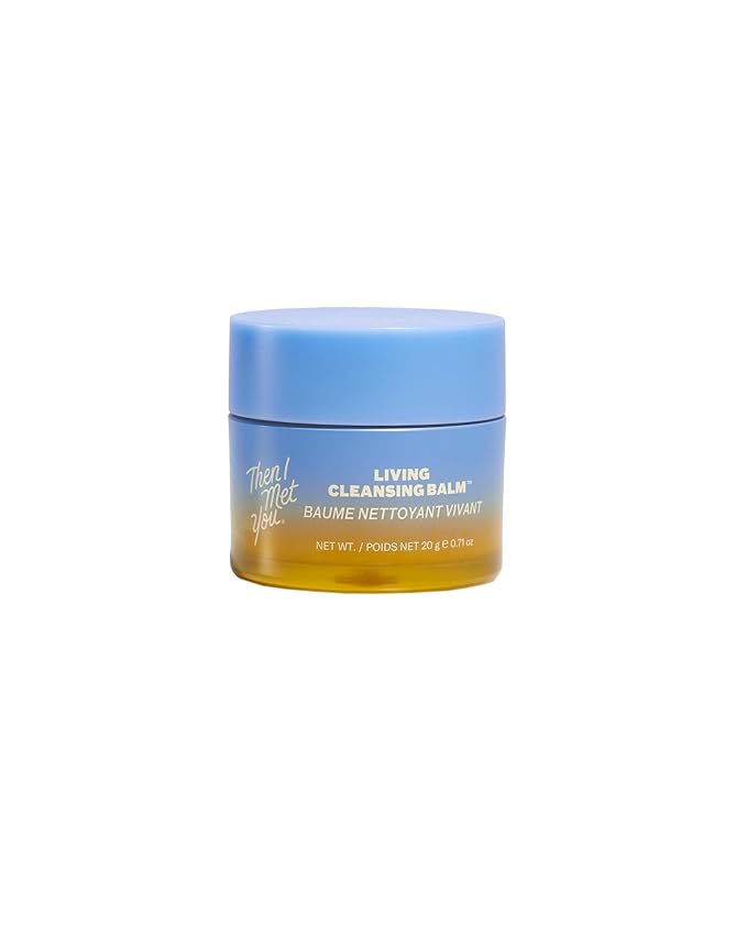 Then I Met You Living Cleansing Balm, Makeup Remover, Cleansing Oil, Face Cleanser, Melts Makeup & Sunscreen, Non-Stripping Zero Residue Oil Cleanser, First-Step Clean Vegan Korean Skincare
