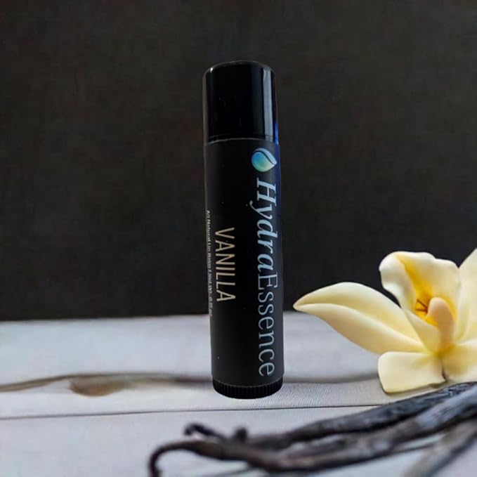 Vanilla Lip Balm 4-Pack – No Menthol No Camphor No Phenol – Natural Formula, Smooth Long-Lasting Moisture for Dry Lips
