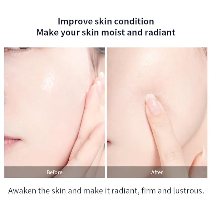 Real Deep Hyaluronic Acid Glow Mask, Korean Sheet Face Mask for Dry, Dehydrated Skin, Brightening, Firming & Moisturizing Skincare, 28g x 5ea