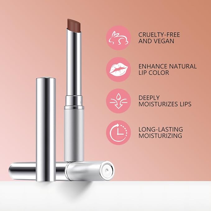 FeiCuiYun 2Pcs Nude Brown Honey Tinted Lip Stain Lip Balm Lip Gloss Lipstick, Sheer Hydrating Lip Stains Tint, Moisturizing Lip Color for All Skin Tones, Nourishing Lip Balm with Natural Black Cherry
