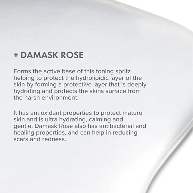 The Organic Pharmacy Rose Facial Spritz, Toner to Hydrate, Freshen, and Soothe Skin, 3.3 Ounce
