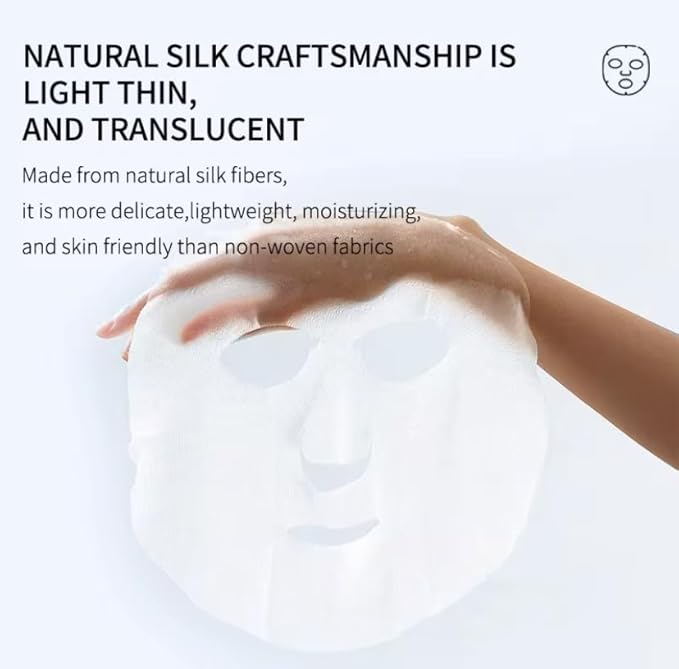 Natural Facial Sheet Mask, Moisturizing Hydrating Fruit Facial Mask For All Skin Types,5 count (Papaya Repairing Facial Mask)
