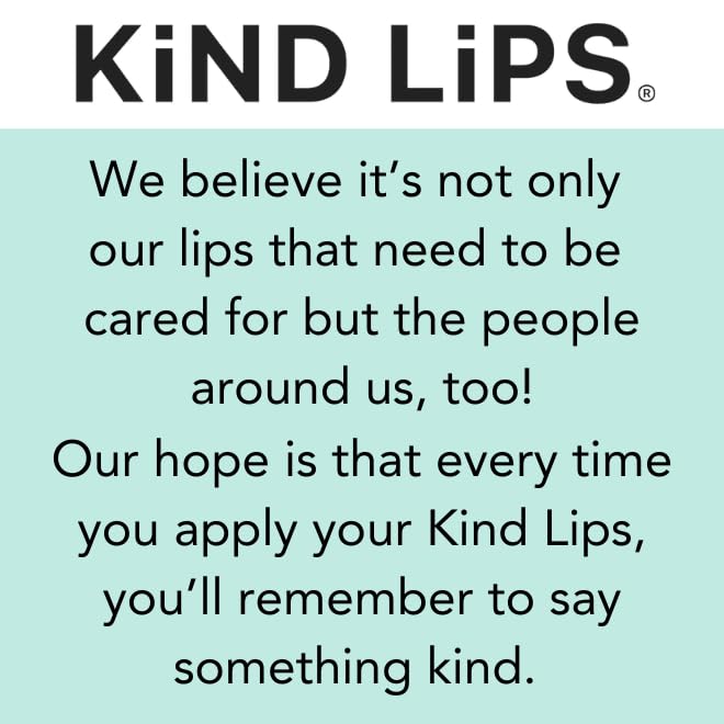 Kind Lips Georgia Peach Organic Lip Balm Natural Moisturizing Lip Care 2 Pack