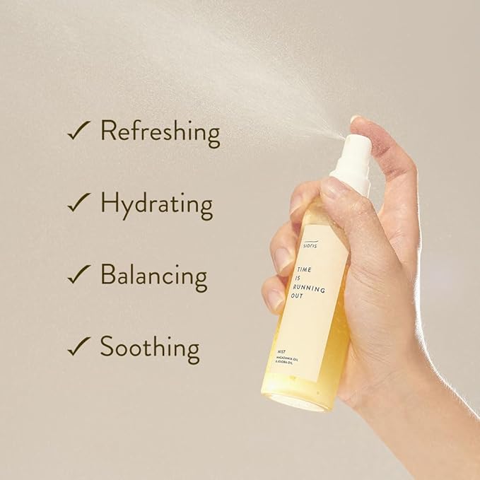 SIORIS Hydrating Face Mist Spray for Dry & Sensitive Skin, Organic & Vegan Facial Spray with Jojoba Oil & Citrus Water (Yuja), Lightweight Face Serum Mist for Dewy Glass Skin Finish, 3.38 fl oz