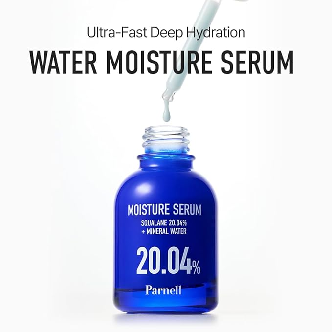 Parnell Squalane 20.04% Serum, Deep Hydrating Face Moisturizer, Mineral Water Barrier Serum for Dry & Sensitive Skin (1.01 fl.oz)