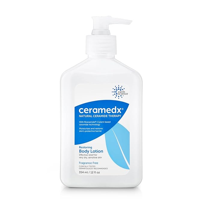 Ceramedx - Restoring Body Lotion | Natural Ceramide Lotion for Dry, Sensitive Skin | Cruelty Free, Vegan & Fragrance Free | 12 fl oz