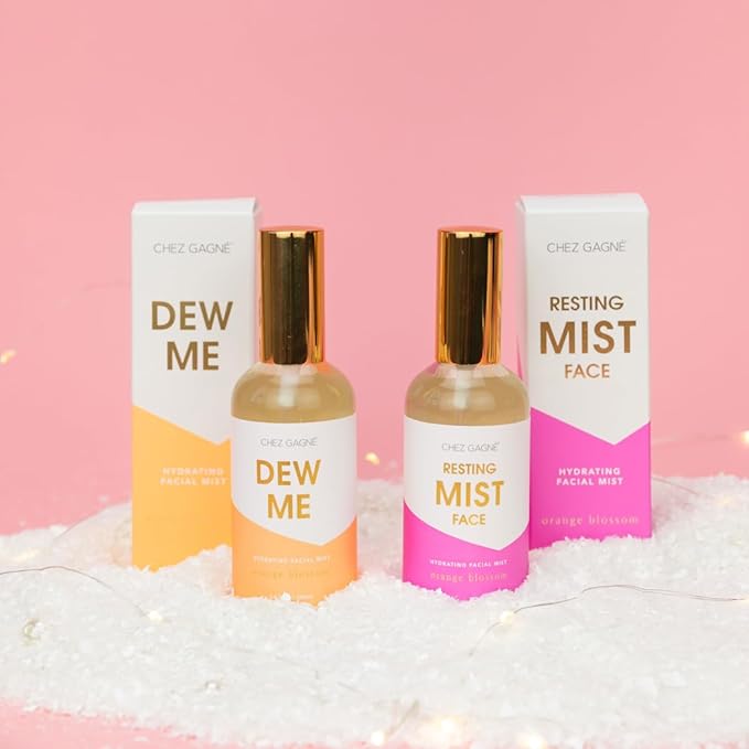 Hydrating Facial Mist Spray 3.4 fl oz - Dew Me Orange Blossom - Vegan Clean Beauty Face Mist - With Aloe, Hibiscus, Sea Grape and Snow Mushroom - Made in USA - Makeup Setting and Glow Spray