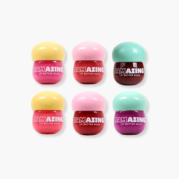 Jamazing Lip Butter Balm Guava Jam by Oz Lab High Shine Tinted Lip Balm Moisturizing Non Sticky Vegan Cruelty Free Hydrating Lip Gloss for Dry Lips Travel Friendly, 0.19 OZ/ 5.5G，Pack of 1