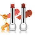 Plumper Moisturizing Butter Lipstick for Women, Natural Tinted Lip Balm Shine Nourishing Hydrating Lip Gloss Stain for Dry Lips, Lightweight Lip Liner Care Makeup, Vegan, 2Pc Rose & Brown Black