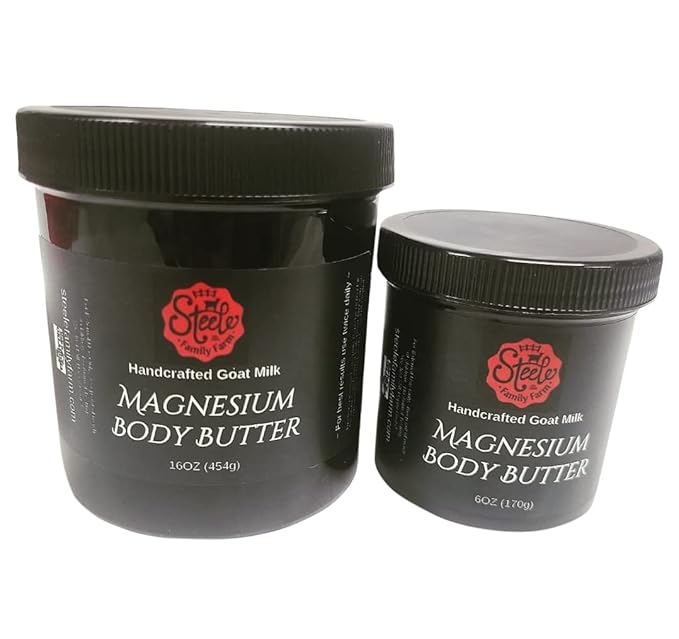 Magnesium Body Butter, 16 ounce or 6 ounce