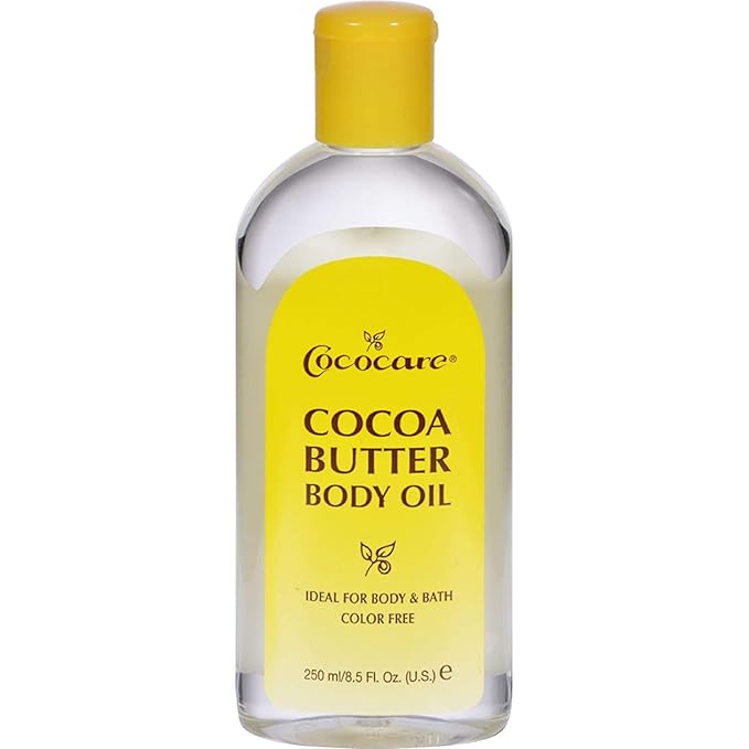 Cococare Cocoa Butter Body Oil - Lightweight and Fast Absorbing - 8.5 Fl Oz