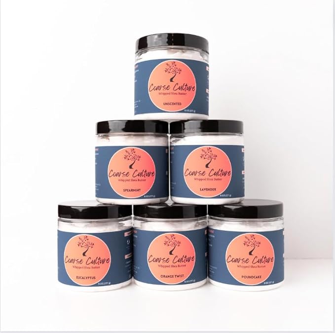 100% Vegan Whipped Shea Butter (Poundcake) Nourish Skin + Strengthen Hair