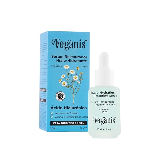 Hyalu-Hydration Restoring Serum – Hyaluronic Acid, Ceramides & Chamomile – Deep Hydration Face Serum for Plumper, Smoother Skin – Helps Improve Elasticity & Radiance – Vegan Formula