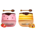 2 PCS Honey Lip Mask, Strawberry & Watermelon & Apple Lime Lip Sleeping Mask Propolis Moisturizing Lip Balm with Stick, Vitamin E Lip Masks, Repairs And Prevents Chapped Lips (Honey & Strawberry)