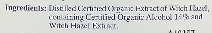 Humphrey's Humphreys Organic Witch Hazel Natural Astringent for Face & Body, 16 Oz