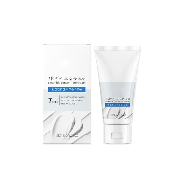 Ceramide & Hyaluronic Acid Concentrate Cream – For Sensitive & Dry Skin, Fragrance-Free Formula to Help Support Skin Hydration,50g / 1.76 oz