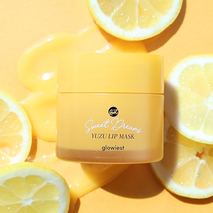 glowiest Sweet Dreams Overnight Lip Mask- Nourishing, Plumping and Hydrating Lip Balm | glowiest Sweet Dreams Lip Sleeping Mask | Hyaluronic Acids+Vitamin C+Shea Butter+Antioxidants l Yuzu - 0.7 oz.