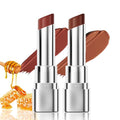 2Pcs Brown Honey Tinted Lip Stain Lip Balm Lip Gloss Lipstick, Sheer Hydrating Lip Stains Tint, Moisturizing Lip Color for All Skin Tones, Nourishing Lip Balm with a Hint of Natural Black Cherry Tint