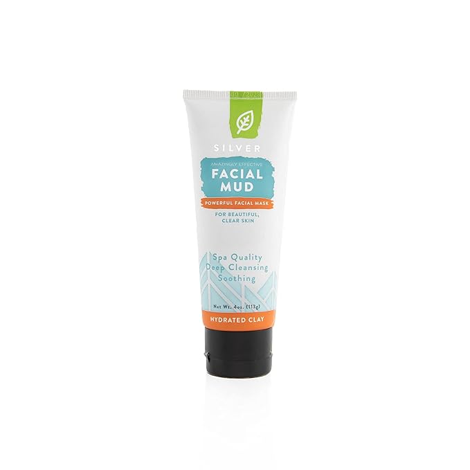 REDMOND REAL SALT Facial Mud Bentonite Clay Skin Treatment Mask for Detox and Purifying, 4 oz