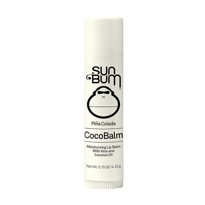 Sun Bum Cocobalm Piña Colada - Hydrating Lip Balm with Coconut Oil and Aloe Vera - 0.15 oz Stick