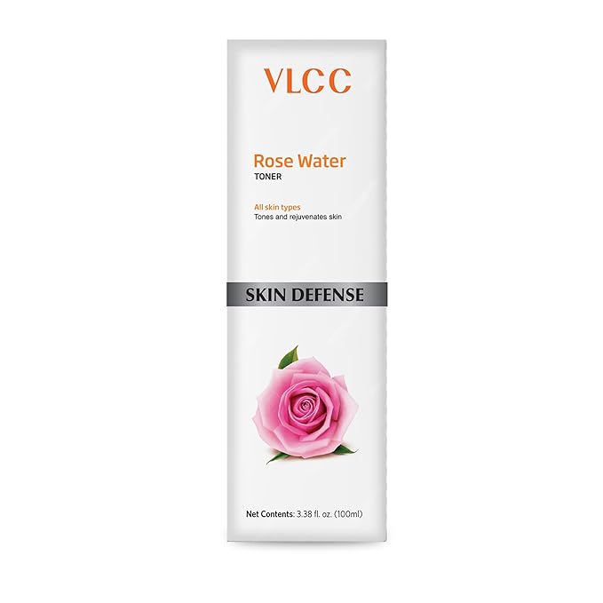 VLCC Rose Water Toner - Hydrating and Soothing Face Toner - Refreshing and Nourishing Skin Care with Rose Oil and Aloe Vera - 3.38 oz