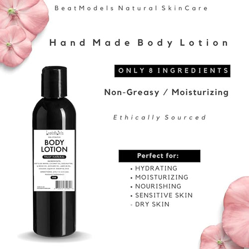 All-Natural Handmade Body Lotion | Pure Moisturizing Lotion for Dry Skin | Non-Toxic, Vegan, and Cruelty-Free | Nourishing Herbal Formula for Sensitive Skin (Original)
