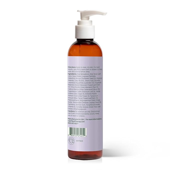 Plant Therapy Kids Nighty Night Lotion 8 oz Helps Promote Restful Sleep, Softens & Soothes Skin, Perfect for Nighttime Wind-Down