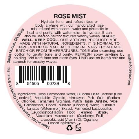 Organic To Green - Rose Mist