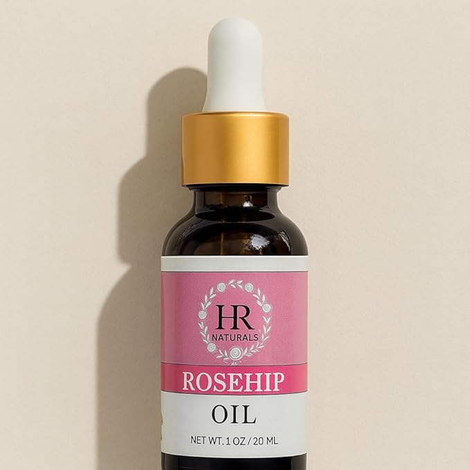 Unrefined Organic Virgin Cold-Pressed, Botanical Moisturizing Oil, Rich in Antioxidants, For all Skin Type, Multi-use for Face, Hair, Nails (Rosehip oil)